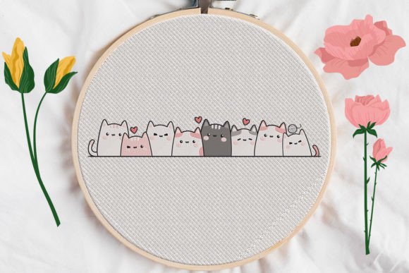 Cats, Kitten Embroidery: A Holiday Design Review