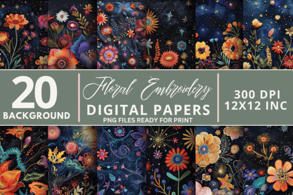 Cosmic Floral Embroidery Papers Review