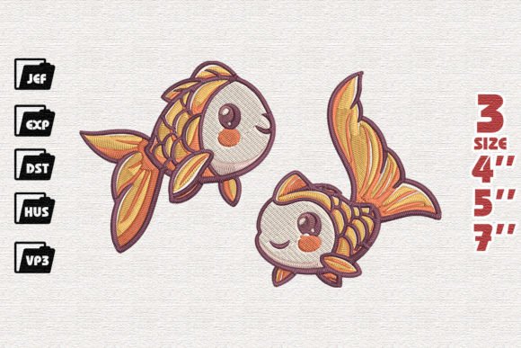 Cute Gold Fishes Embroidery: A Holiday Review