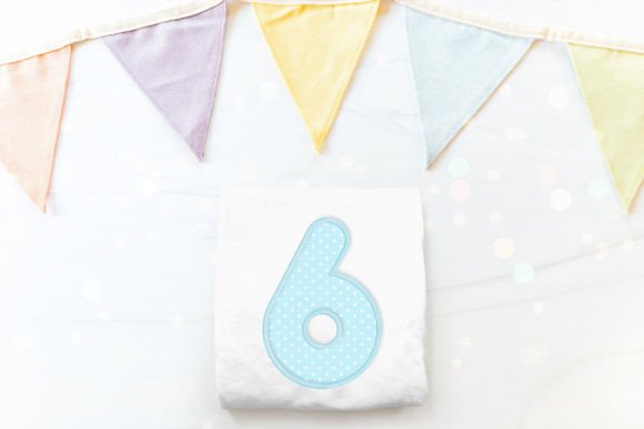Cute Round Number 6 Applique Embroidery Review