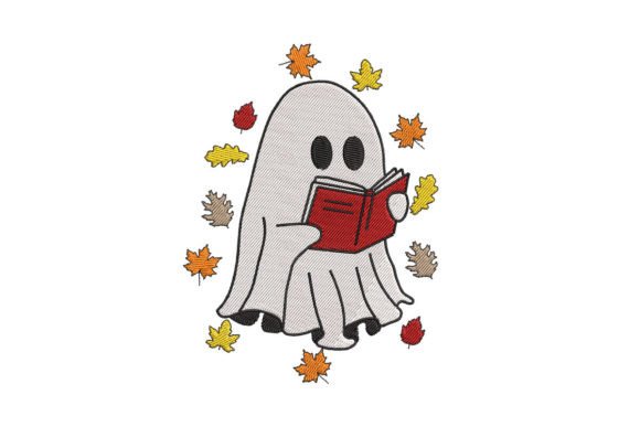 Ghost Reading Book Fall Embroidery Review