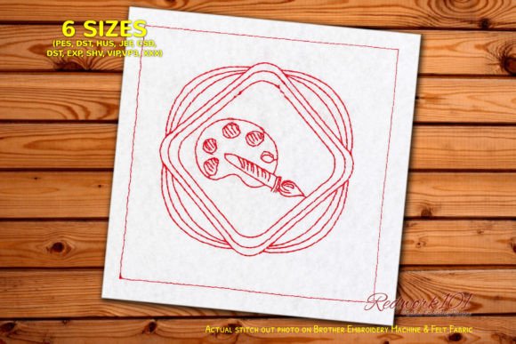 Review: Abstract Painting Embroidery Design for Business