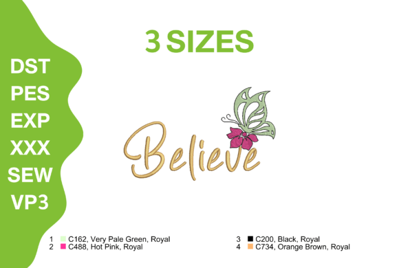 Review: Believe Butterfly Embroidery Design