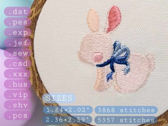 Review: Bunny Machine Embroidery Design File