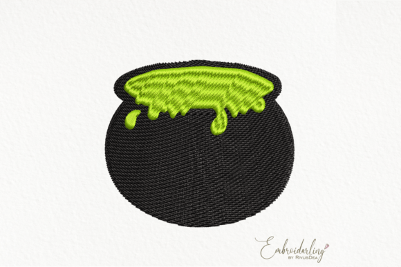 Review: Cute Halloween Cauldron Embroidery for Sweatshirts