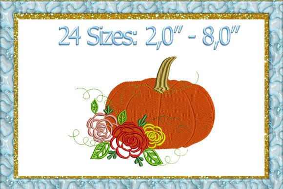 Review: Floral Pumpkin Embroidery for Fall Apparel