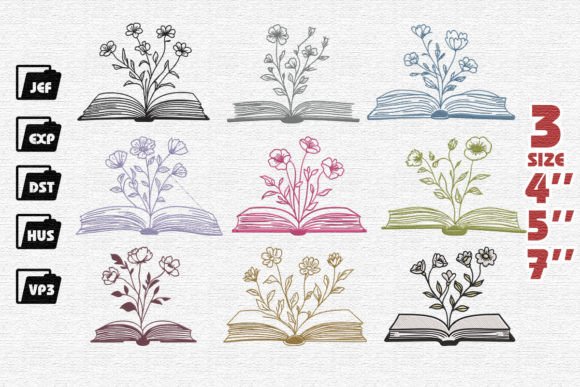 Review: Set of 9 Book Flowers Embroidery