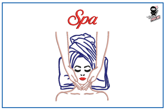 Review: Spa Logo Embroidery Design for Craft Fairs