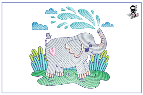 Reviewing Baby Elephant, Light Stitch Embroidery for Etsy Shops