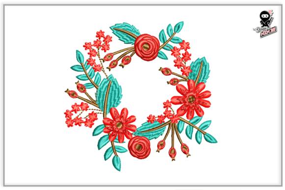 Reviewing Floral Wreath Embroidery, Spring Frame for Craft Fairs
