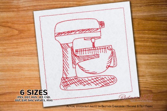 Reviewing the Food Mixer Embroidery Design