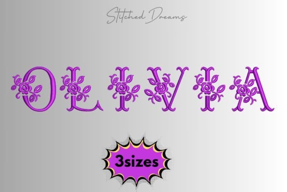 Reviewing the Olivia Name Embroidery Design
