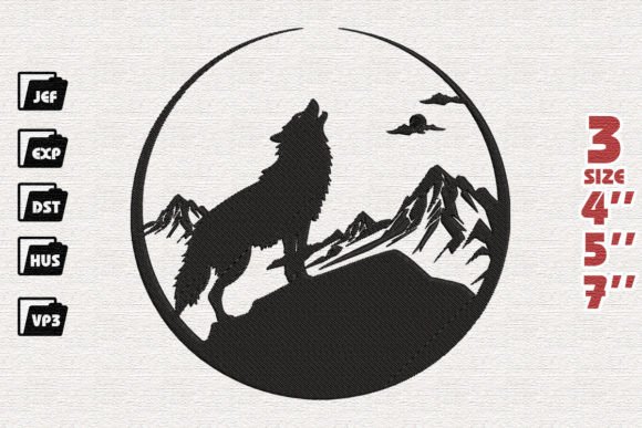 Wolf Howling at the Moon Embroidery Review